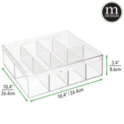 Stackable Tea Box With Lid 4 Stackable Tea Box With Lid -mDesign 03101MDK