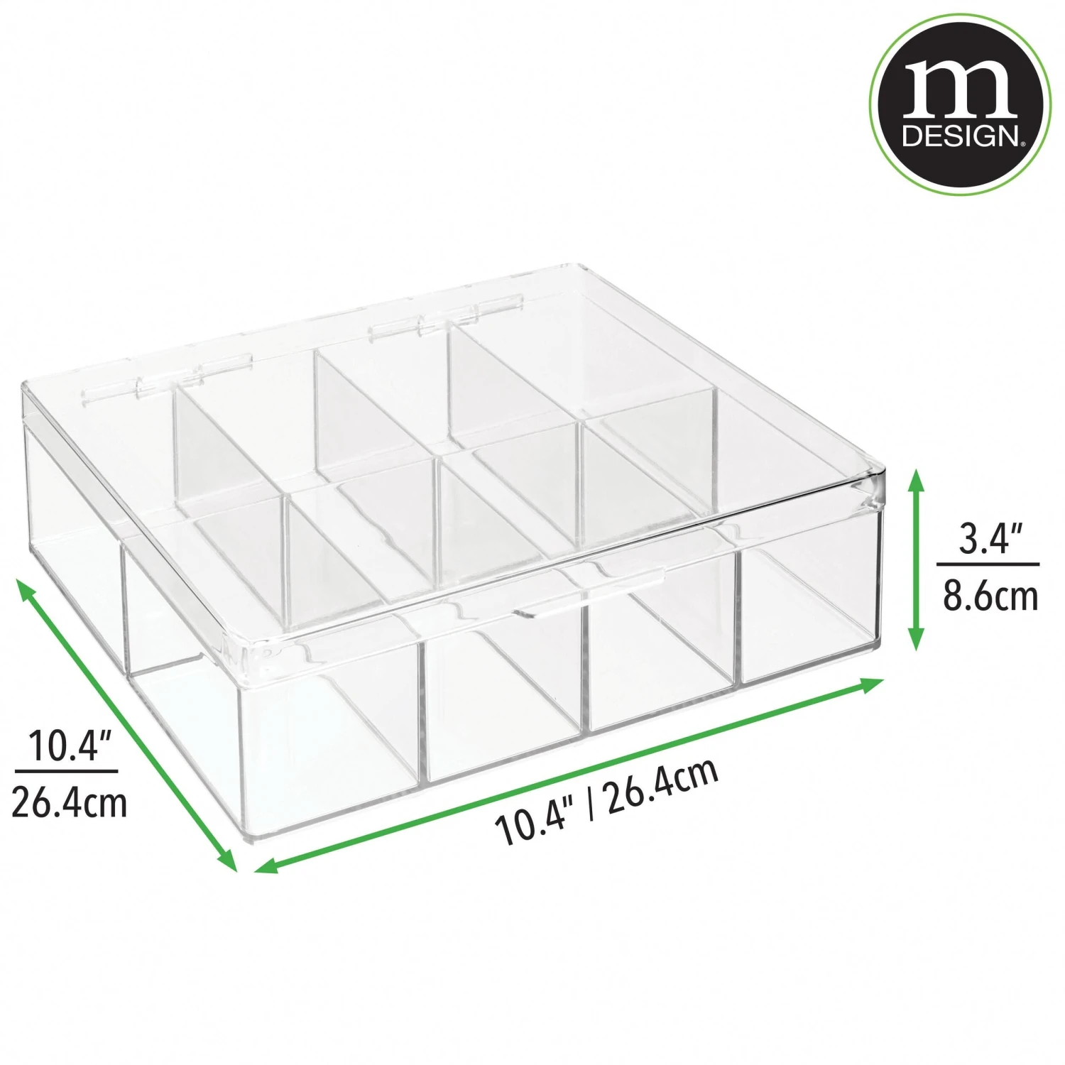 Stackable Tea Box with Lid Stackable Tea Box With Lid -mDesign 03101MDK
