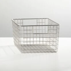 Wire Pantry Basket With Handles 12 X 9 X 6 3 Wire Pantry Basket With Handles 12 X 9 X 6 -mDesign 1000 BLOGSquare JPG 00269MDK SellShot