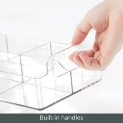 6-Section Bin With Handles 12 X 6 X 3 -mDesign 1000 BLOGSquare JPG 02227MDK Detail