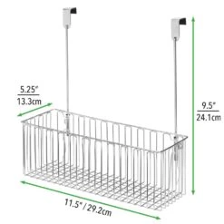 Over The Cabinet Door Bathroom Organizer 5 X 11.5 X 9.5 4 Over The Cabinet Door Bathroom Organizer 5 X 11.5 X 9.5 -mDesign 1000 BLOGSquare JPG 02573MDBST Dimensions