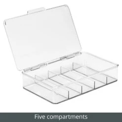 Clear Stackable Craft Bins 7 X 11 X 3 4 Clear Stackable Craft Bins 7 X 11 X 3 -mDesign 1000 BLOGSquare JPG 0290MDG Detail