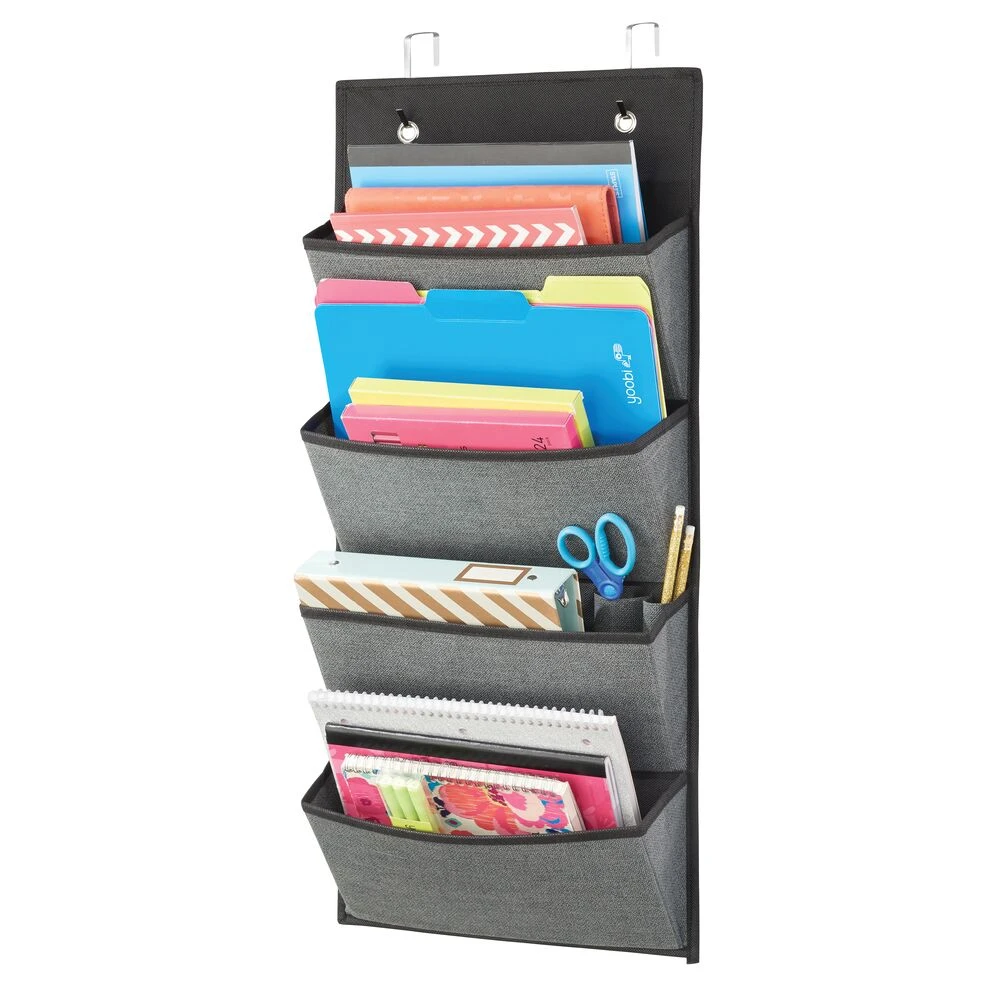 4-Pocket Over Door File Organizer 4-Pocket Over Door File Organizer -mDesign 1000 BLOGSquare JPG 06223MDO Outline