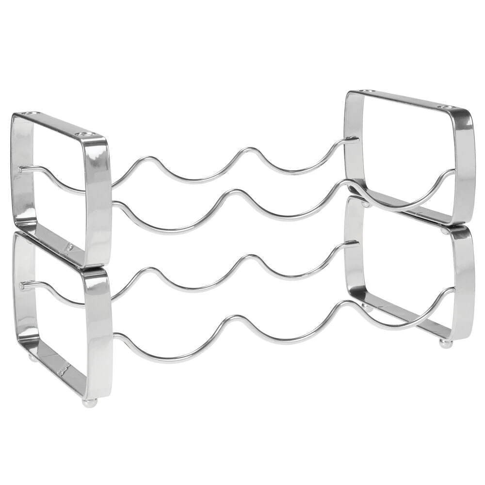 3-Bottle Stackable Wine Rack 3-Bottle Stackable Wine Rack -mDesign 1000 BLOGSquare JPG 06909MDK Outline