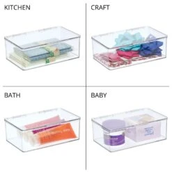 Hinged-Lid Craft Storage Box 7 X 10.5 X 3.5 3 Hinged-Lid Craft Storage Box 7 X 10.5 X 3.5 -mDesign 1000 BLOGSquare JPG 08175MDHS Detail ee6c90cb 061b 47bd b746 2c8636f55513