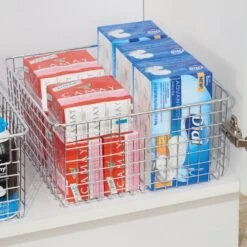 Wire Pantry Basket With Handles 12 X 12 X 6 6 Wire Pantry Basket With Handles 12 X 12 X 6 -mDesign 1000 BLOGSquare JPG 08743MDBST Environment