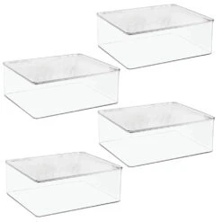 Hinged-Lid Kitchen Storage Box 11 X 13 X 5 7 Hinged-Lid Kitchen Storage Box 11 X 13 X 5 -mDesign 1000 BLOGSquare JPG 08817MDBST Outline