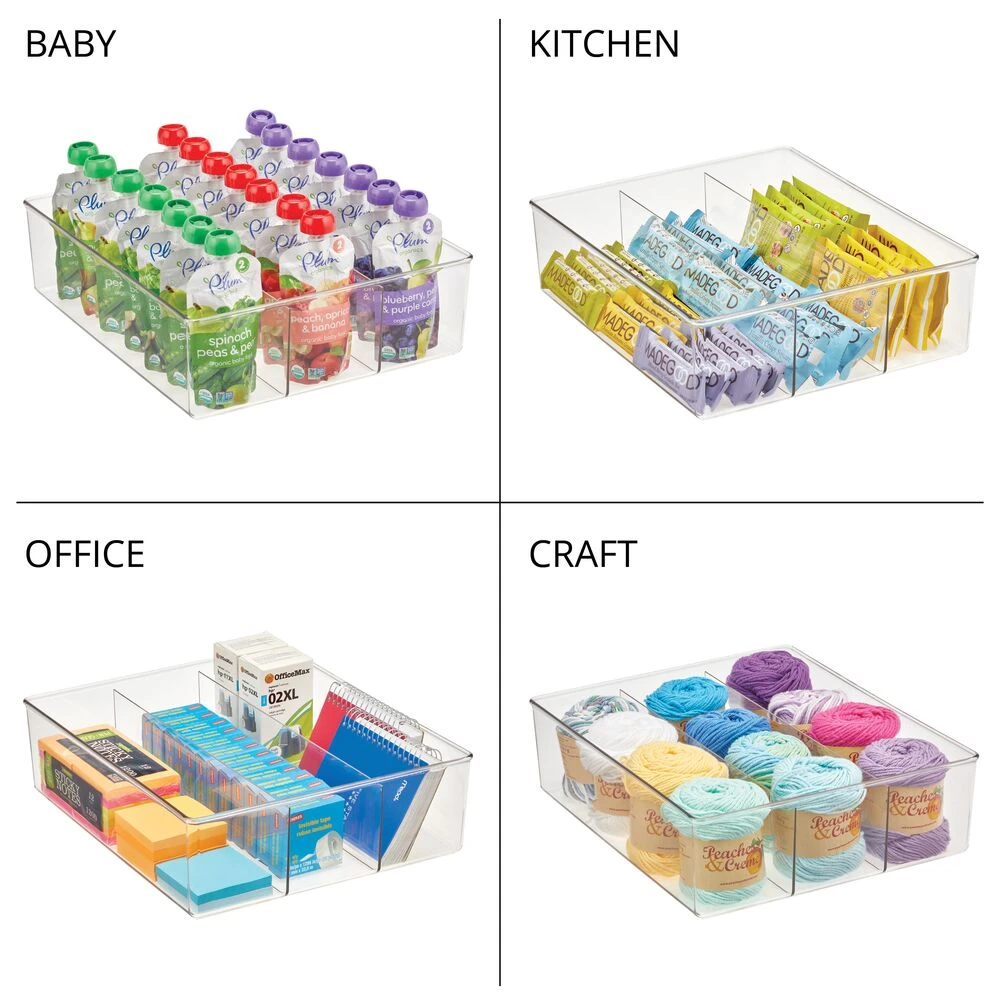 3-Section Drawer Organizer 14 x 12 x 4 3-Section Drawer Organizer 14 X 12 X 4 -mDesign 1000 BLOGSquare JPG 10257MDCO Detail