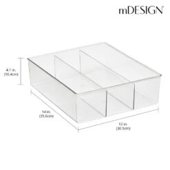 3-Section Drawer Organizer 14 X 12 X 4 2 3-Section Drawer Organizer 14 X 12 X 4 -mDesign 1000 BLOGSquare JPG 10257MDCO Dimensions
