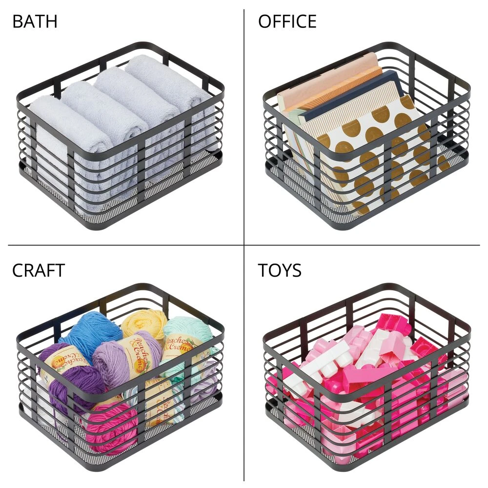 Wire Pantry Baskets9 x 12 x 6 Wire Pantry Baskets9 X 12 X 6 -mDesign 1000 BLOGSquare JPG 10428MDK Detail