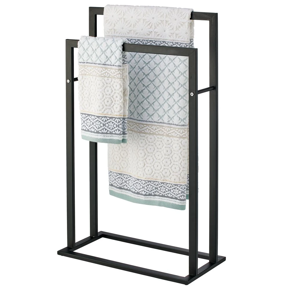 2-Tier Bathroom Towel Rack 2-Tier Bathroom Towel Rack -mDesign 1000 BLOGSquare JPG 10654MDBA Outline