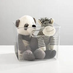 Plastic Cube Storage Bin With Handles 10 X 10 X 8 4 Plastic Cube Storage Bin With Handles 10 X 10 X 8 -mDesign 1000 BLOGSquare JPG 11819MDT SellShot