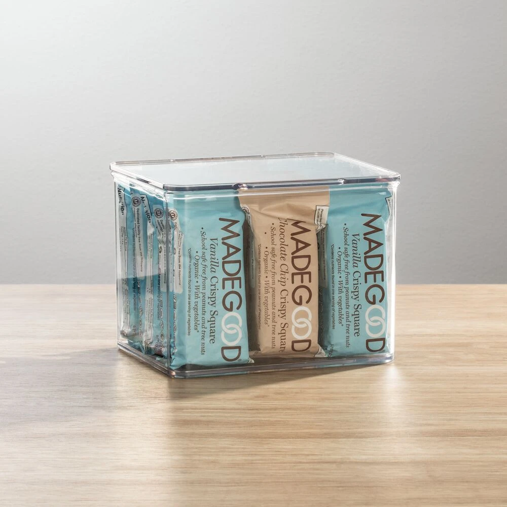 Hinged-Lid Kitchen Storage Box 6 x 7 x 5 Hinged-Lid Kitchen Storage Box 6 X 7 X 5 -mDesign 1000 BLOGSquare JPG 1263MDK SellShot