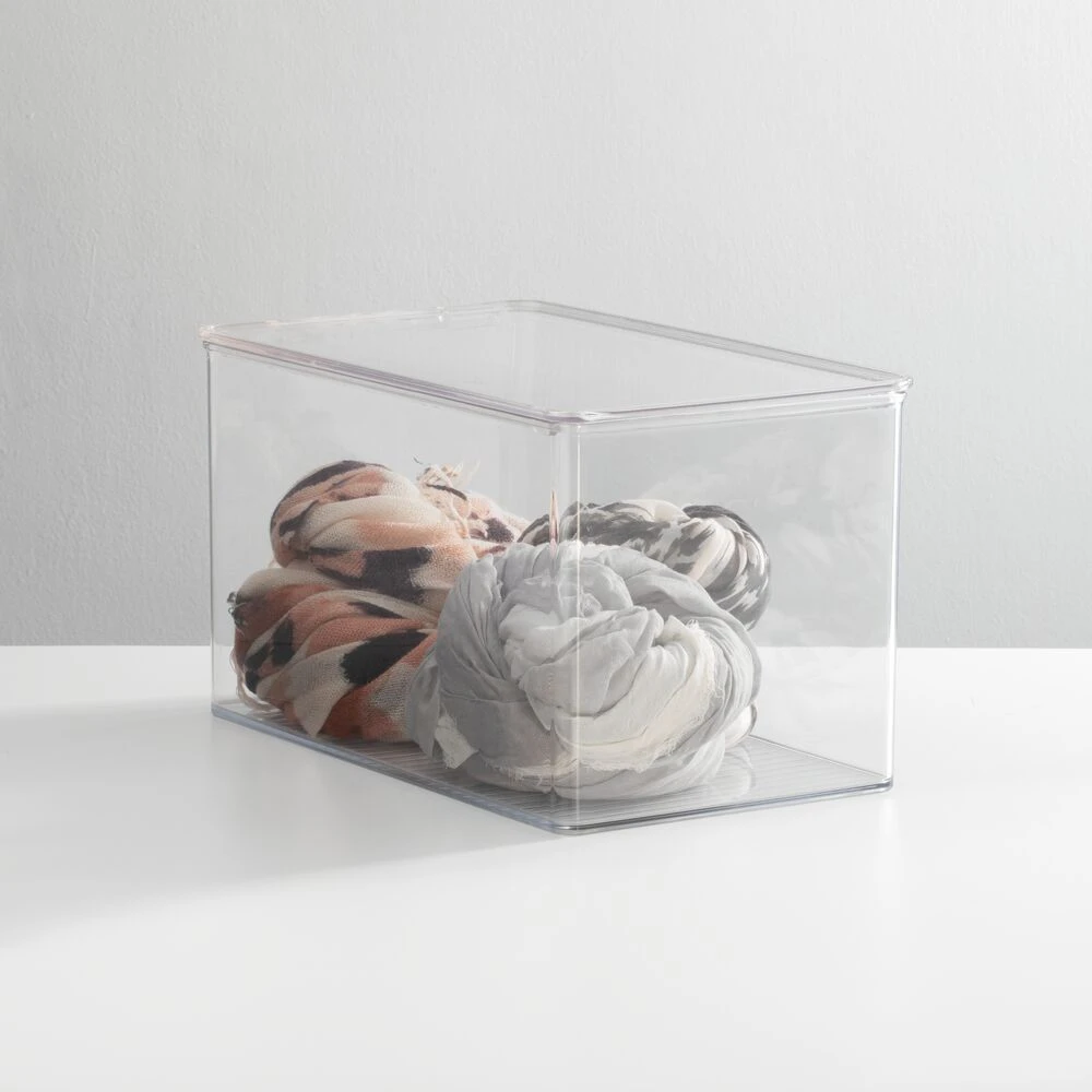 Clear Stackable Shoe Box 13 x 7 x 7 Clear Stackable Shoe Box 13 X 7 X 7 -mDesign 1000 BLOGSquare JPG 1295MDCO SellShot