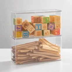 Hinged-Lid Toy Box 6 X 13 X 7