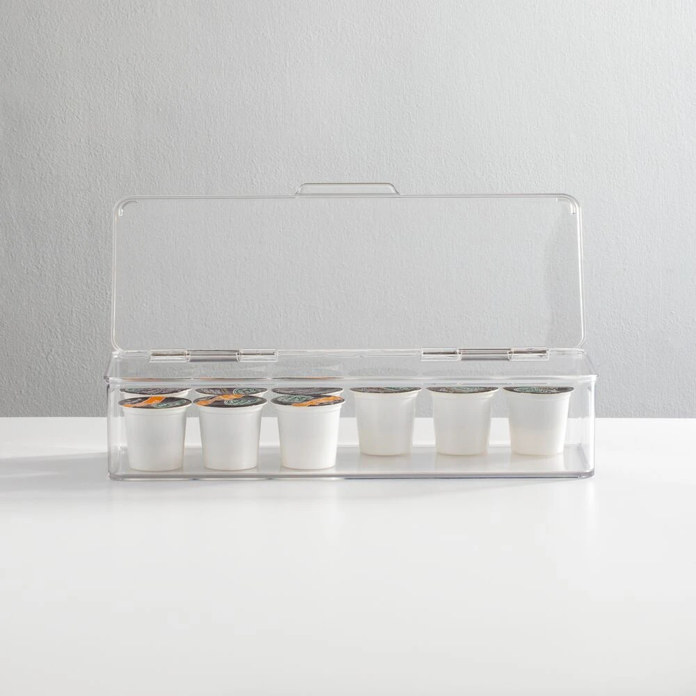 Hinged-Lid Kitchen Storage Box 6 x 13 x 3 Hinged-Lid Kitchen Storage Box 6 X 13 X 3 -mDesign 1000 BLOGSquare JPG 1366MDK SellShot