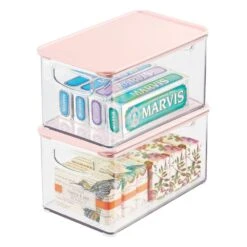 Stackable Bin With Lid11 X 6 X 5