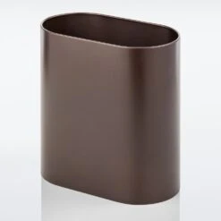 7-Liter Bronze Stainless Steel Bathroom Trash Can