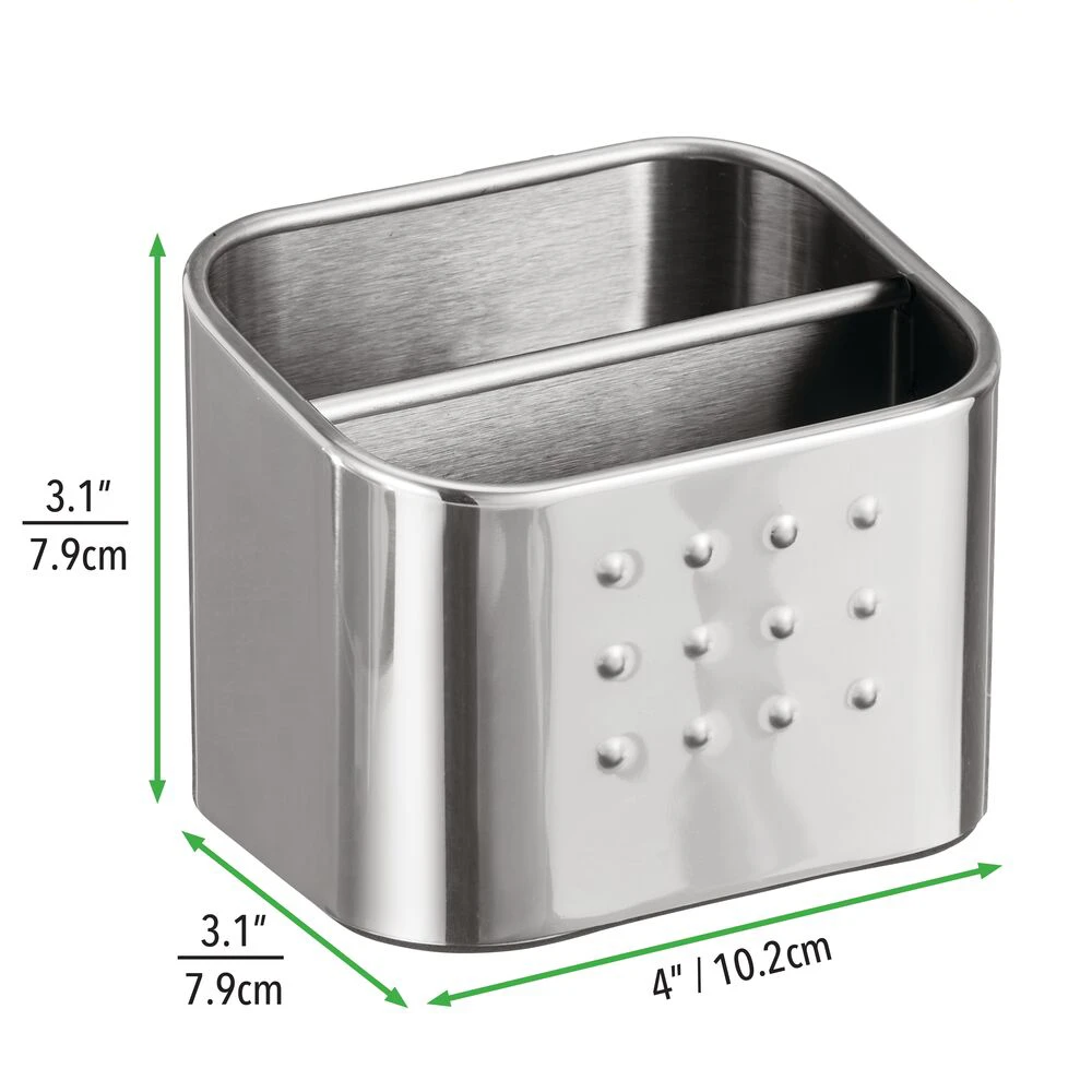 Stainless Steel Sponge Holder Stainless Steel Sponge Holder -mDesign 1000 BLOGSquare JPG 17344MDK Dimensions