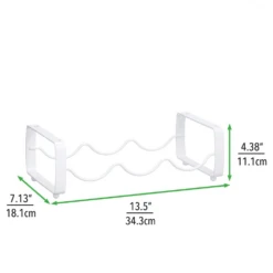 3-Bottle Stackable Wine Rack 5 3-Bottle Stackable Wine Rack -mDesign 1000 BLOGSquare JPG 18466MDK Dimensions