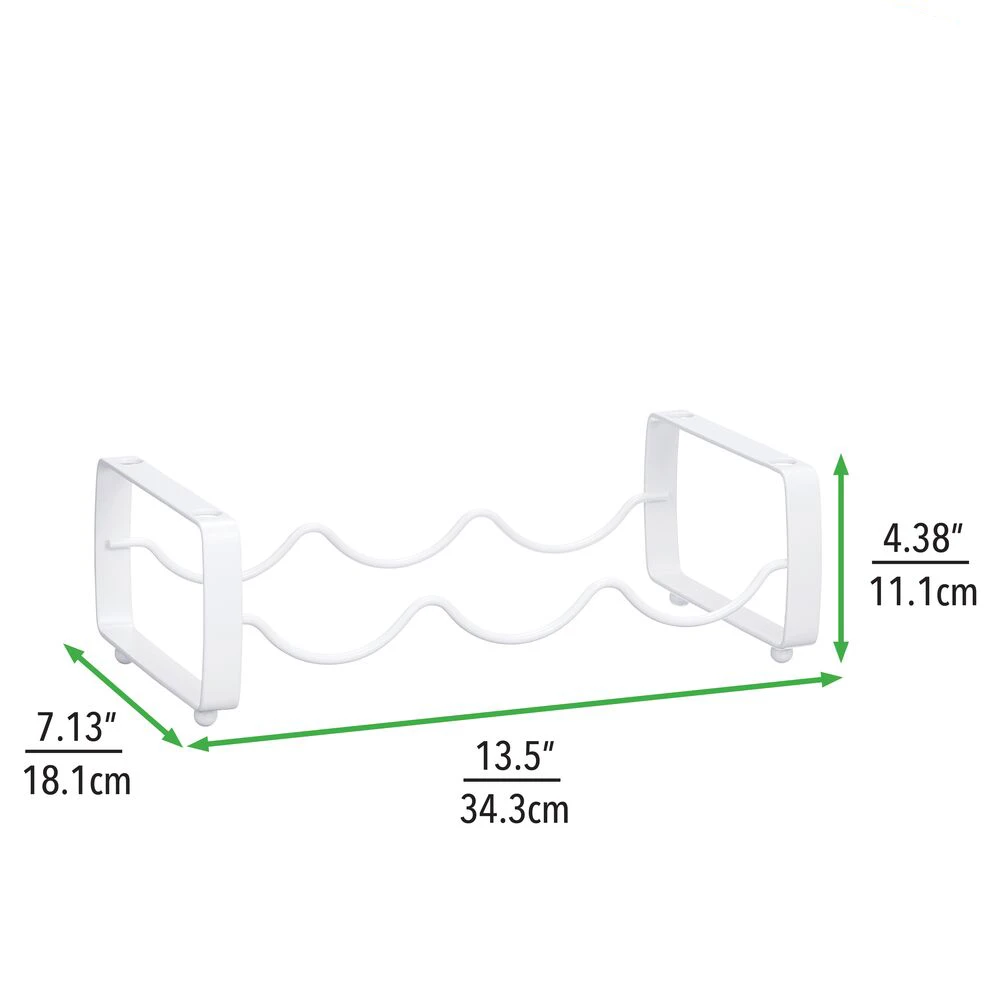 3-Bottle Stackable Wine Rack 3-Bottle Stackable Wine Rack -mDesign 1000 BLOGSquare JPG 18466MDK Dimensions