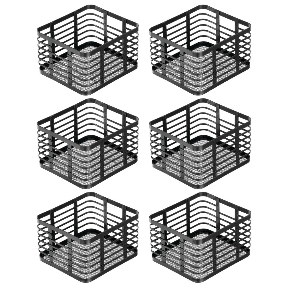 Wire Pantry Basket 10 x 9 x 6 Wire Pantry Basket 10 X 9 X 6 -mDesign 1000 BLOGSquare JPG 18689MDK Outline
