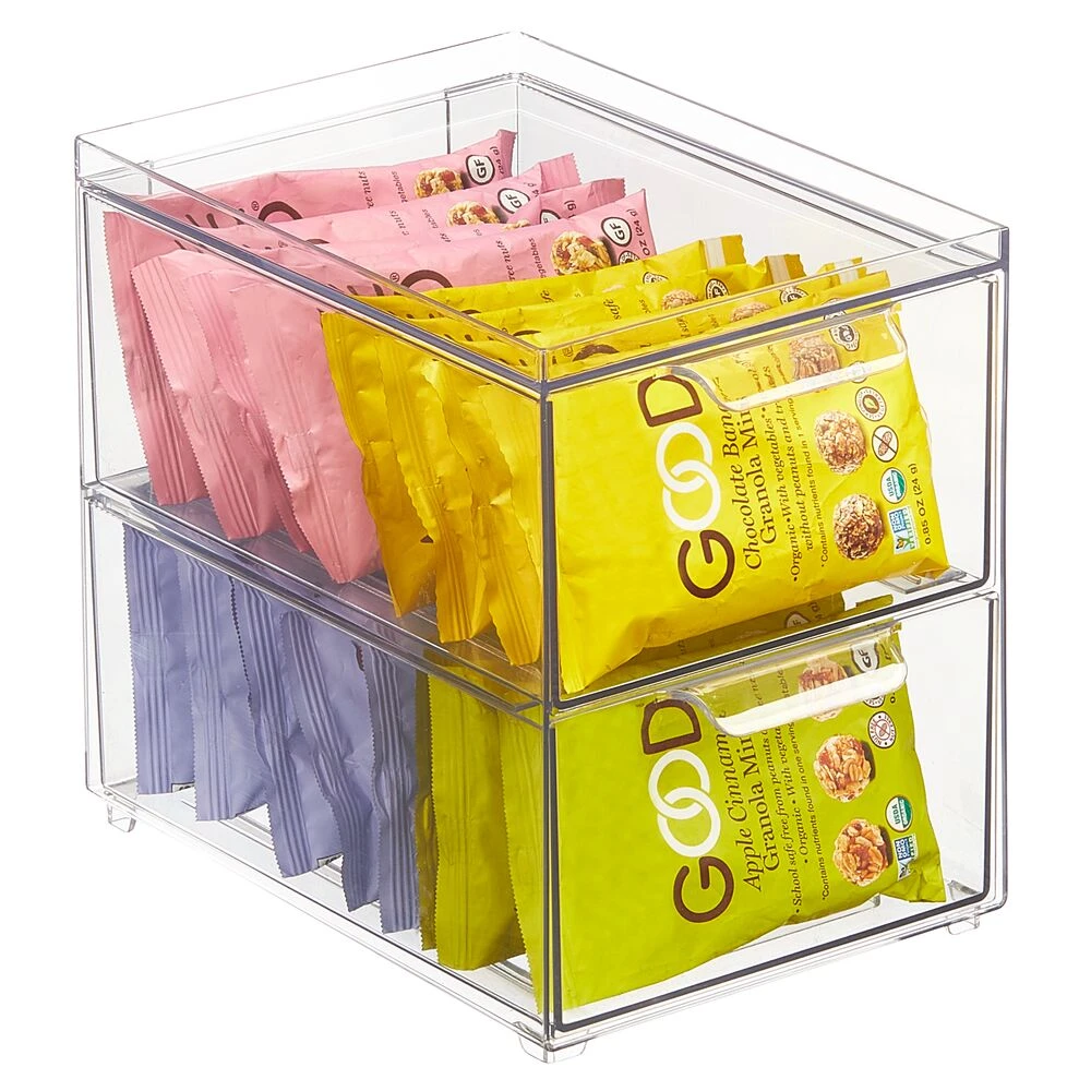 2-Drawer Stackable Kitchen Organizer 8.5 x 6 x 8 2-Drawer Stackable Kitchen Organizer 8.5 X 6 X 8 -mDesign 1000 BLOGSquare JPG 20487MDK Outline