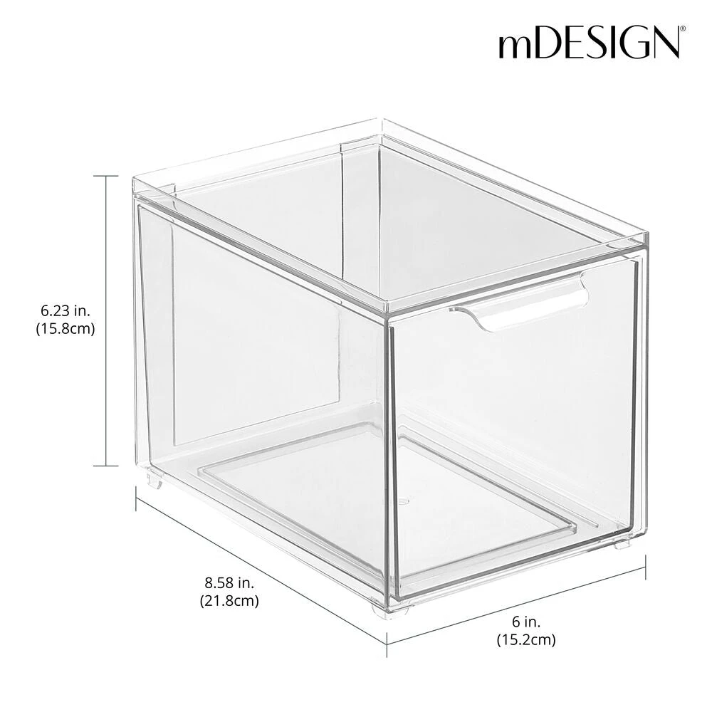 Stackable Kitchen Storage Drawer 8.5 x 6 x 6 Stackable Kitchen Storage Drawer 8.5 X 6 X 6 -mDesign 1000 BLOGSquare JPG 20542MDK Dimensions eda358fc e08d 476e 9bd4 661c3338cbdf
