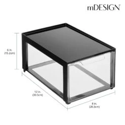 Stackable Makeup Storage Drawer 12 X 8 X 6 2 Stackable Makeup Storage Drawer 12 X 8 X 6 -mDesign 1000 BLOGSquare JPG 20861MDO Dimensions
