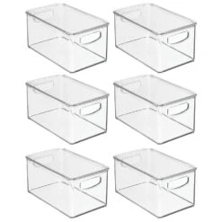 Stackable Bin With Lid11 X 6 X 5 10 Stackable Bin With Lid11 X 6 X 5 -mDesign 1000 BLOGSquare JPG 20974MDK Outline
