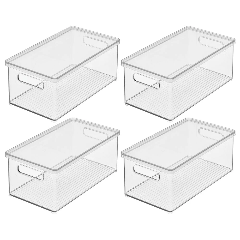Stackable Bath Box with Lid and Handles 15 x 8.5 x 6 Stackable Bath Box With Lid And Handles 15 X 8.5 X 6 -mDesign 1000 BLOGSquare JPG 21205MDK Outline