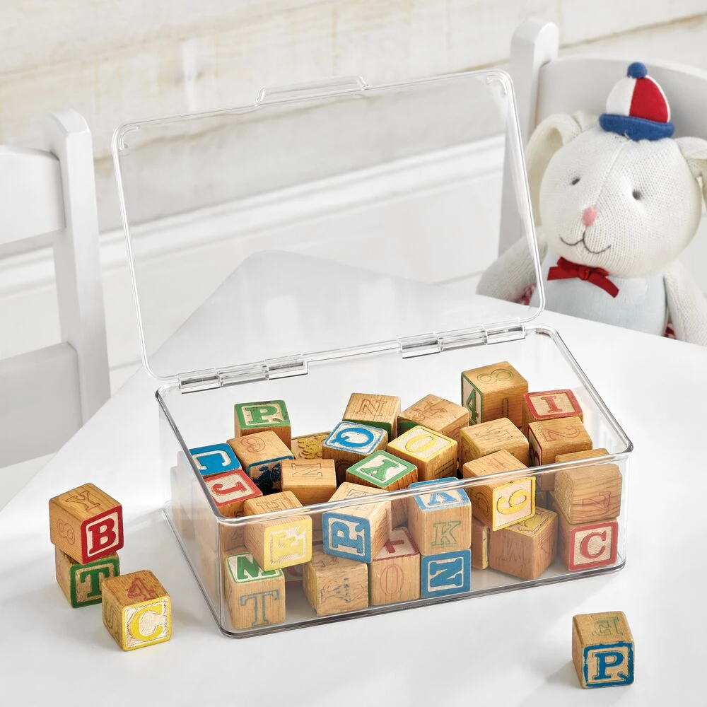 Hinged-Lid Craft Storage Box 7 x 10.5 x 3.5 Hinged-Lid Craft Storage Box 7 X 10.5 X 3.5 -mDesign 1000 BLOGSquare JPG 21292MDT Environment