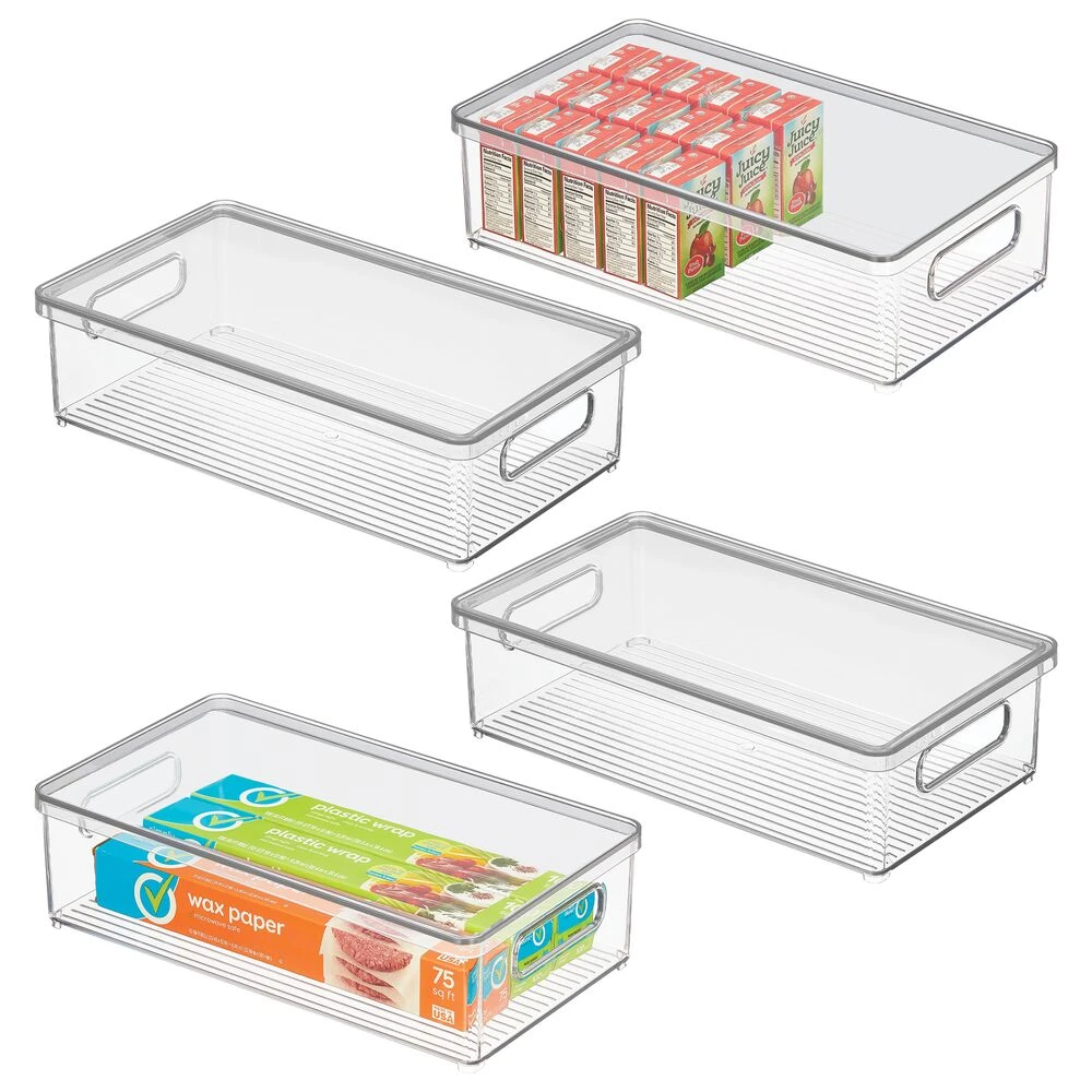 Stackable Kitchen Box with Lid and Handles 15 x 8.5 x 4 Stackable Kitchen Box With Lid And Handles 15 X 8.5 X 4 -mDesign 1000 BLOGSquare JPG 21568MDK Outline