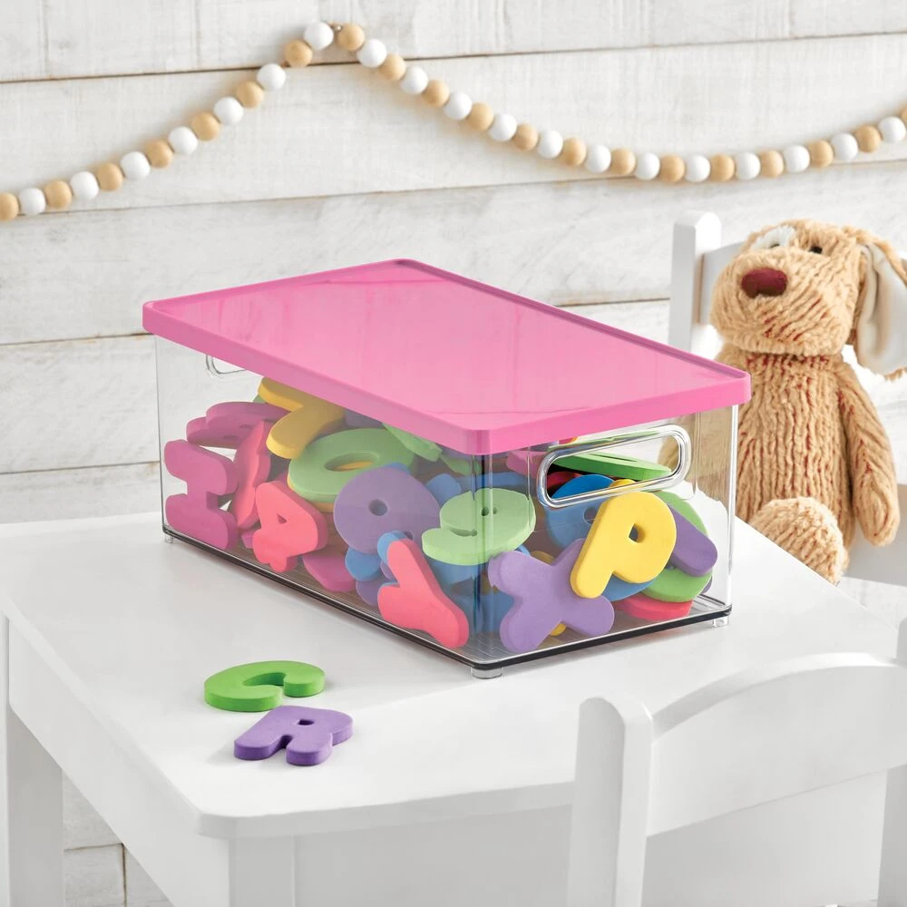 Stackable Bath Box with Lid and Handles 15 x 8.5 x 6 Stackable Bath Box With Lid And Handles 15 X 8.5 X 6 -mDesign 1000 BLOGSquare JPG 24040MDBST Environment