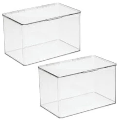 Hinged-Lid Kitchen Storage Box 7 X 11 X 6.5 7 Hinged-Lid Kitchen Storage Box 7 X 11 X 6.5 -mDesign 1000 BLOGSquare JPG 3922MDK Outline 1