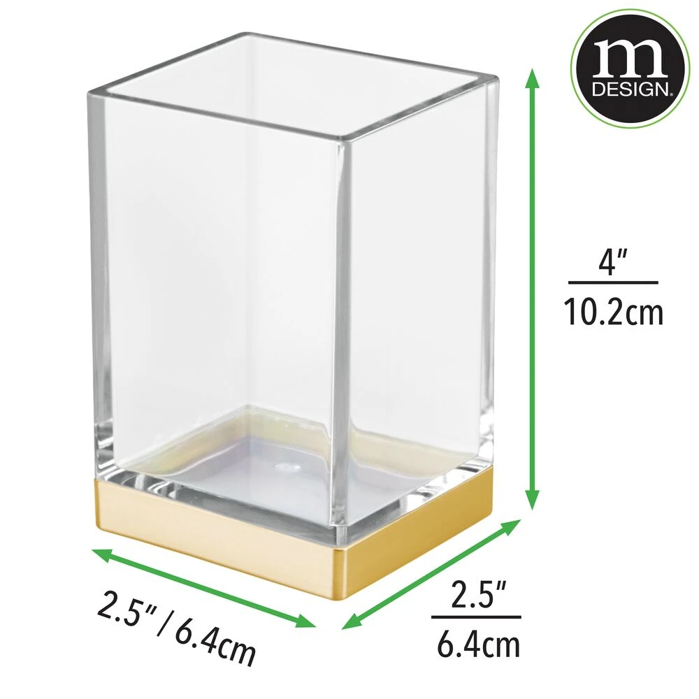 Square Tumbler Cup Square Tumbler Cup -mDesign 1000 BLOGSquare JPG 7046MDBA Dimensions
