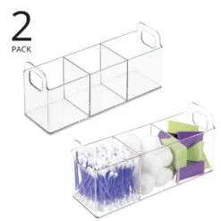 3-Section Cosmetic Organizer Caddy 3 3-Section Cosmetic Organizer Caddy -mDesign 1000 BLOGSquare JPG 9820MDBST Outline