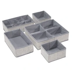 Set Of 5 Fabric Drawer Organizers 2 Set Of 5 Fabric Drawer Organizers -mDesign 1000 BLOGSquare JPG AldoDrawerOrganizers Outline 1