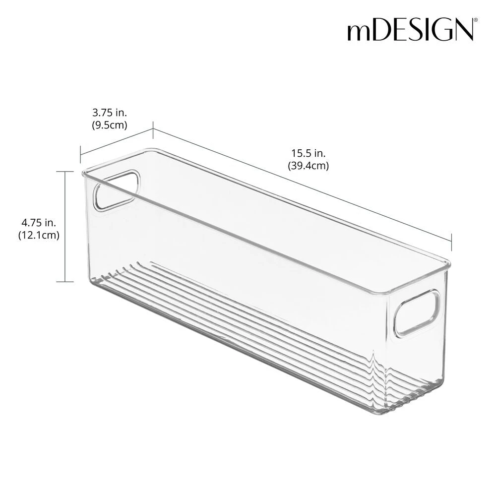 Stackable Breast Milk Bin 15.5 x 3.75 x 4.75 Stackable Breast Milk Bin 15.5 X 3.75 X 4.75 -mDesign 1000 BLOGSquare JPG RFQ8341clear Dimensions 96ef301a 5406 4431 b5d1 cb49ec15d86b