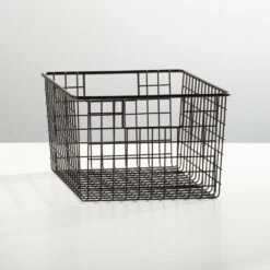 Wire Pantry Basket With Handles 12 X 9 X 6 2 Wire Pantry Basket With Handles 12 X 9 X 6 -mDesign 1000 Square JPG 00270MDK SellShot