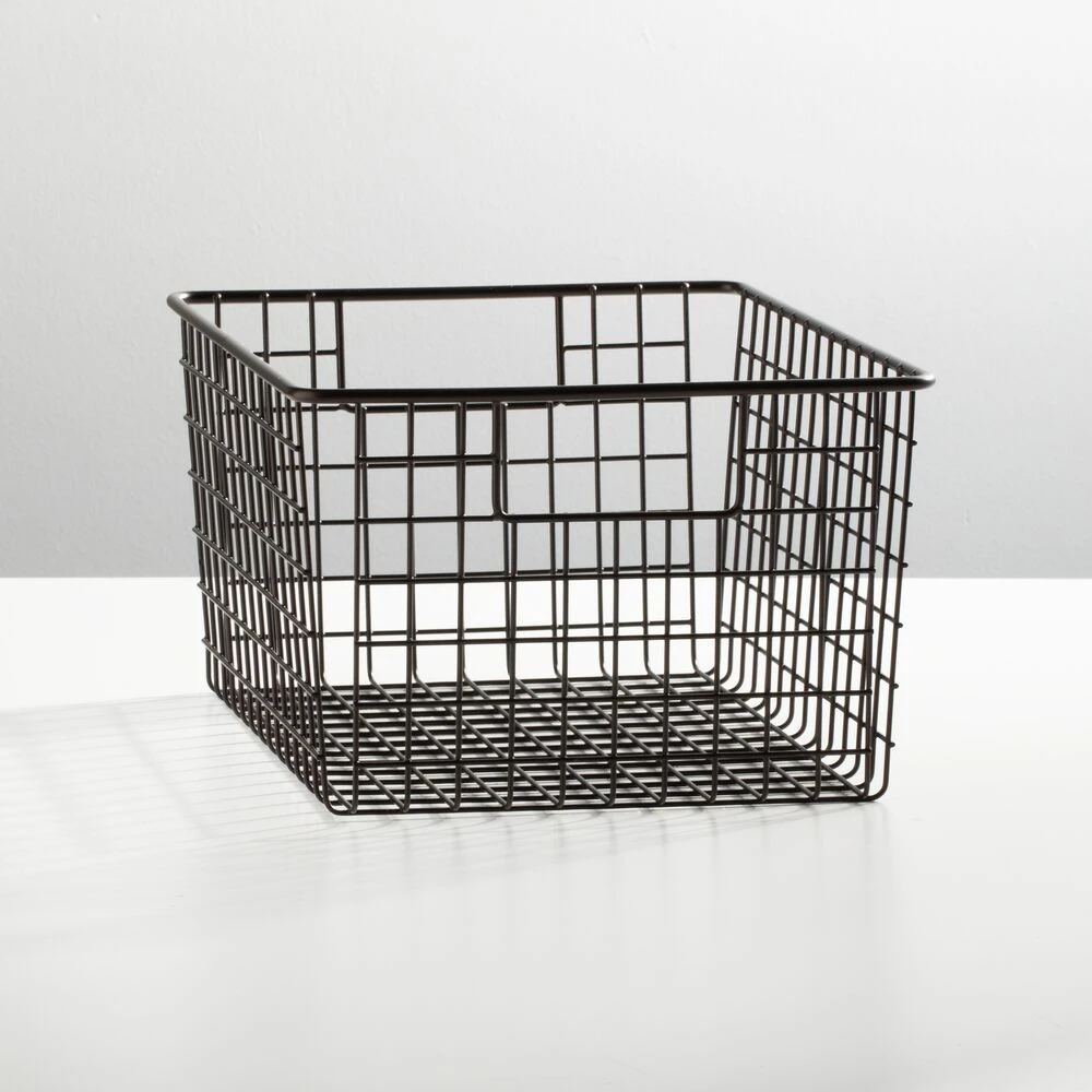 Wire Pantry Basket with Handles 12 x 9 x 6 Wire Pantry Basket With Handles 12 X 9 X 6 -mDesign 1000 Square JPG 00270MDK SellShot