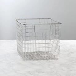 Wire Pantry Basket With Handles 12 X 9 X 8 2 Wire Pantry Basket With Handles 12 X 9 X 8 -mDesign 1000 Square JPG 00273MDK SellShot 1