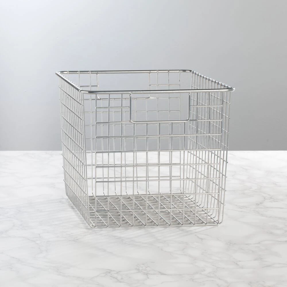 Wire Pantry Basket with Handles 12 x 9 x 8 Wire Pantry Basket With Handles 12 X 9 X 8 -mDesign 1000 Square JPG 00273MDK SellShot 1