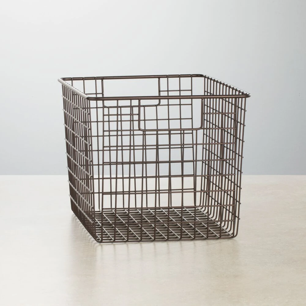 Wire Pantry Basket with Handles 12 x 9 x 8 Wire Pantry Basket With Handles 12 X 9 X 8 -mDesign 1000 Square JPG 00274MDK SellShot