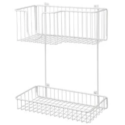 mDesign 55 2-Tier Wall-Mounted Iron Holder