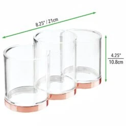 3-Section Cosmetic Organizer 2 3-Section Cosmetic Organizer -mDesign 1000 Square JPG 02460MDC Dimensions