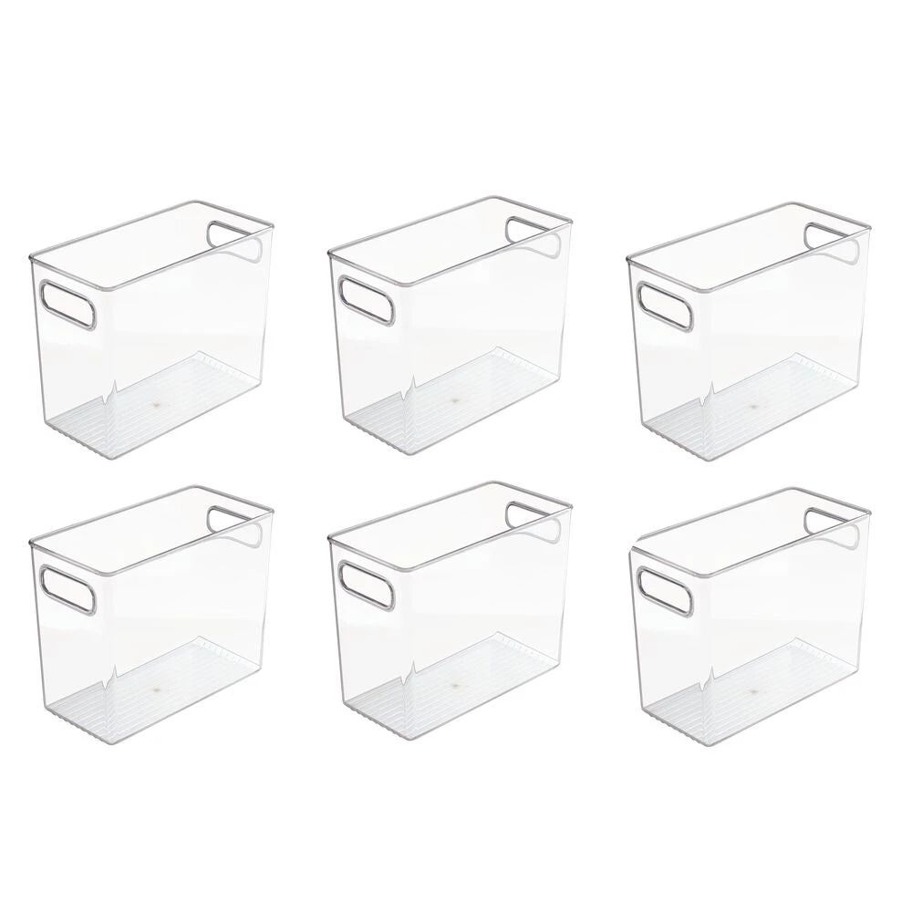 Tall Kitchen Bin with Handles 9.5 x 4.5 x 8 Tall Kitchen Bin With Handles 9.5 X 4.5 X 8 -mDesign 1000 Square JPG 02892MDK.PT01