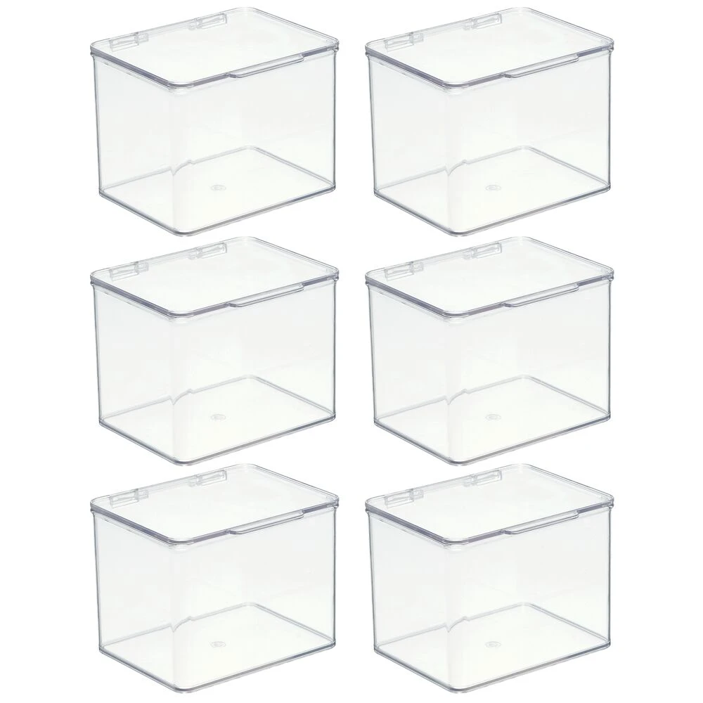 Hinged-Lid Kitchen Storage Box 6 x 7 x 5 Hinged-Lid Kitchen Storage Box 6 X 7 X 5 -mDesign 1000 Square JPG 03389MDBA.MAIN 3