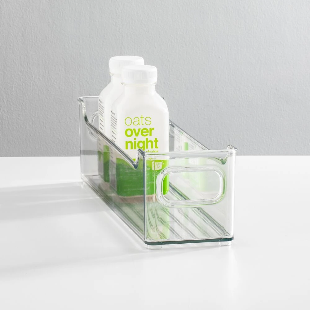 Stackable Refrigerator Bins 14.5 x 4 x 4 Stackable Refrigerator Bins 14.5 X 4 X 4 -mDesign 1000 Square JPG 03959MDK SellShot