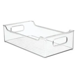 Stackable Kitchen Bin With Handles 14.5 X 8 X 4 5 Stackable Kitchen Bin With Handles 14.5 X 8 X 4 -mDesign 1000 Square JPG 04084MDK.PT06